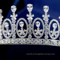 Novo elegante vintage elegante rainha coroa beleza rainha enfeite de cabeça casamento coroa tiaras